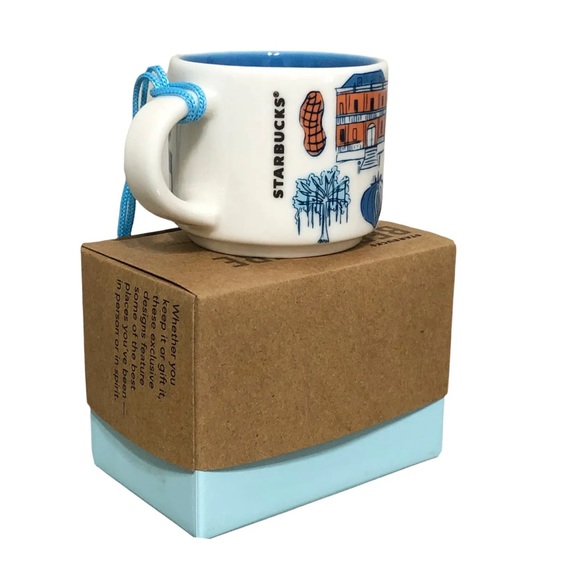 ☕️ Starbucks Been There Collection Georgia Peach Christmas Ornament Mini mug - Picture 5 of 6